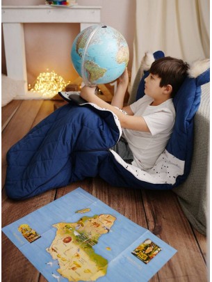 Dream Catcher Sleeping Bag Big Diamonds Deep Blue 170x75 cm