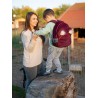 Kinderrucksack Travel Bear Stars Maroon