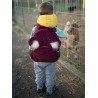 Stars Maroon Travel Bear Children's Backpack