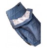 Kołderka dwustronna Triangles Jeans, Minky/bawełna, 50 x 70 cm