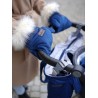 Rękawice do wózka Muff&Go Big Diamonds Deep Blue