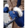 Muff&Go Stroller Mittens Big Diamonds Deep Blue