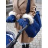 Muff&Go Stroller Mittens Big Diamonds Deep Blue