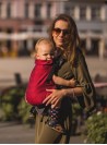 Babytrage  Multi Grow: Diamond Maroon, 100% Baumwolle, Jacquardstoff