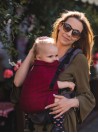 Babytrage  Multi Grow: Diamond Maroon, 100% Baumwolle, Jacquardstoff