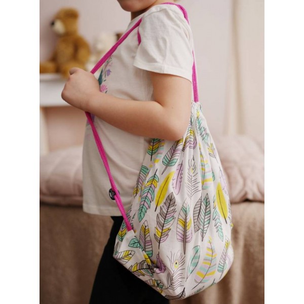 Sackpack Colourful Feathers