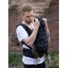 Babytrage Multi Grow: Dots Dark Grey, 100% Baumwolle, Jacquardstoff