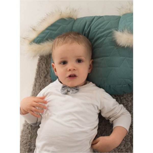 Pillow-Little Angel Leaves Ocean Green