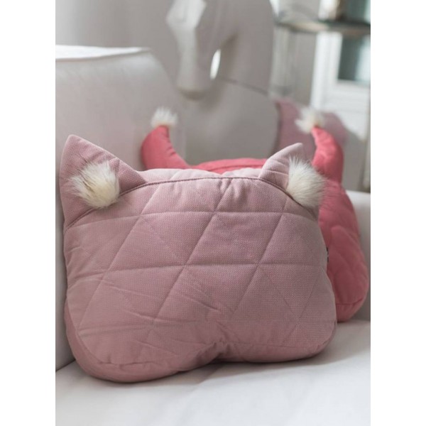 Kissen - Katze Triangles Pink
