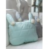 Pillow-Bunny Triangles Aquamarine