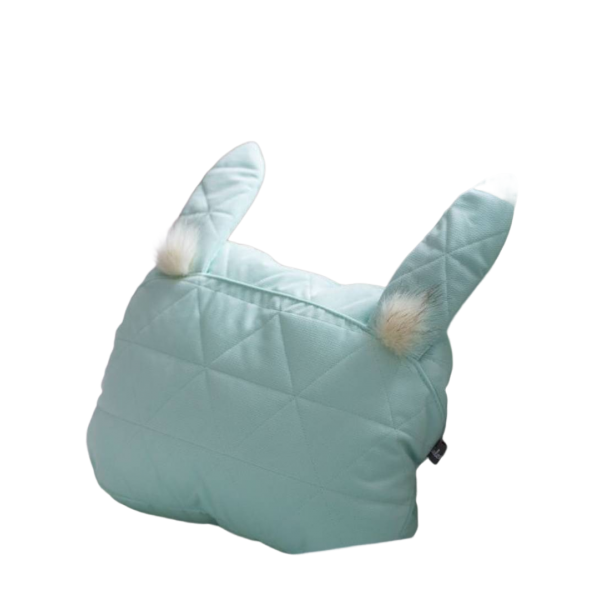 Pillow-Bunny Triangles Aquamarine
