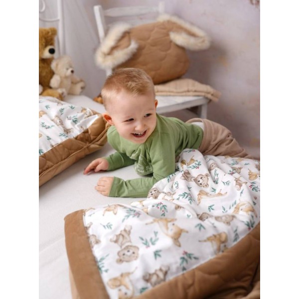 Kissen - Engelchen Caramel Teddy in Clouds