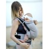 Babytrage Multi Grow: Delicate Grey Bamboo, 80% Baumwolle 20% Bambus, Jacquardstoff