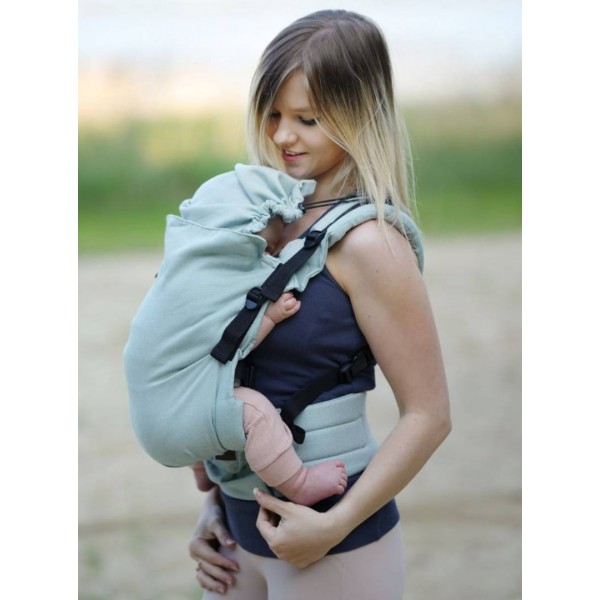 Babytrage Multi Grow: Pastel Green Bamboo, 80% Baumwolle 20% Bambus, Jacquardstoff