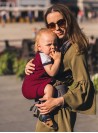 Babytrage  Multi Grow: Diamond Maroon, 100% Baumwolle, Jacquardstoff