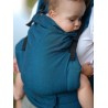 Babytrage Multi Grow: Little Herringbone Petrol, 100% Baumwolle, Jacquardstoff