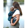 Babytrage Multi Grow: Little Herringbone Petrol, 100% Baumwolle, Jacquardstoff