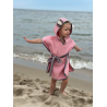 Ponczo kąpielowe dziecięce Bubble Hop Soft Pink