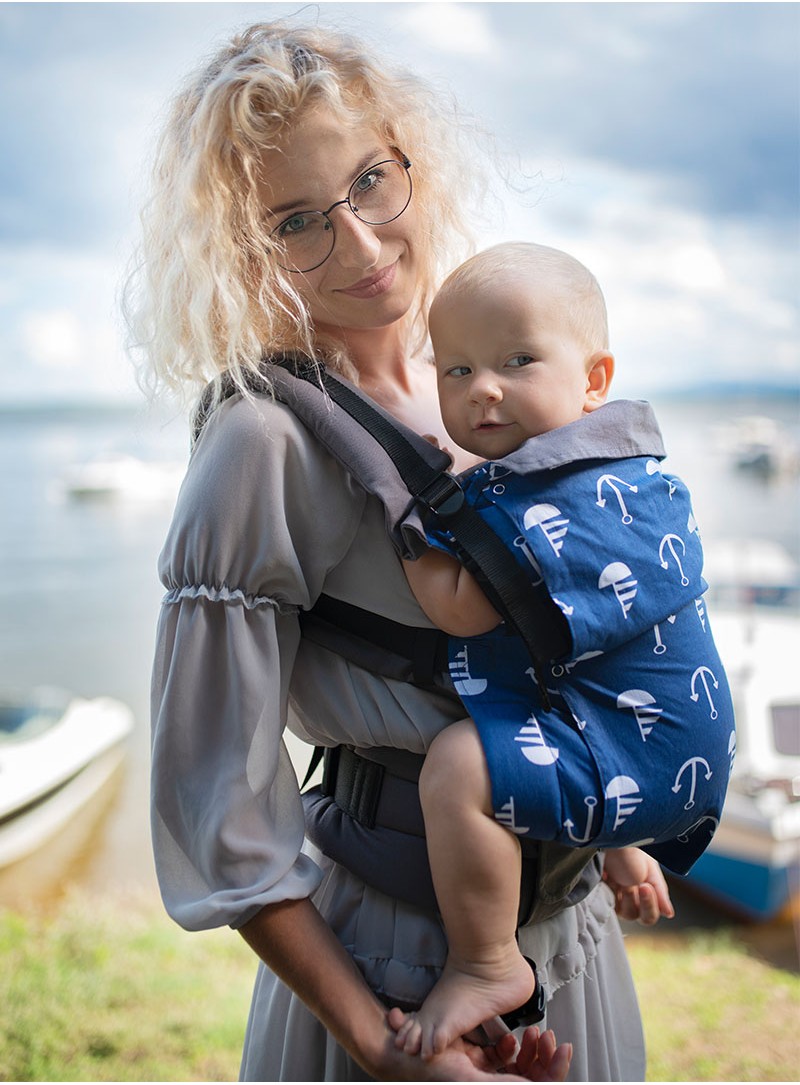 Babytrage Grow Air: Marine, 70% baumwolle 30% polyester