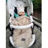 Kocyk dziecięcy dziany Beige, 100% bawełna, 90x65 cm