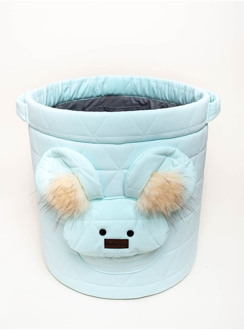 Kosz na zabawki Teddy Triangles Aquamarine