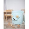 Kosz na zabawki Teddy Triangles Aquamarine