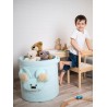 Kosz na zabawki Teddy Triangles Aquamarine
