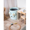 Teddy Toy basket Triangles Aquamarine