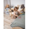Kosz na zabawki Teddy Triangles Light Grey