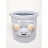 Teddy Toy basket Triangles Light Grey