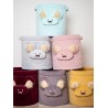 Kosz na zabawki Teddy Triangles Light Grey
