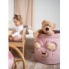 Teddy Toy basket Triangles Pink