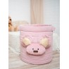 Kosz na zabawki Teddy Triangles Pink