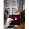 Kosz na zabawki Teddy Stars Maroon