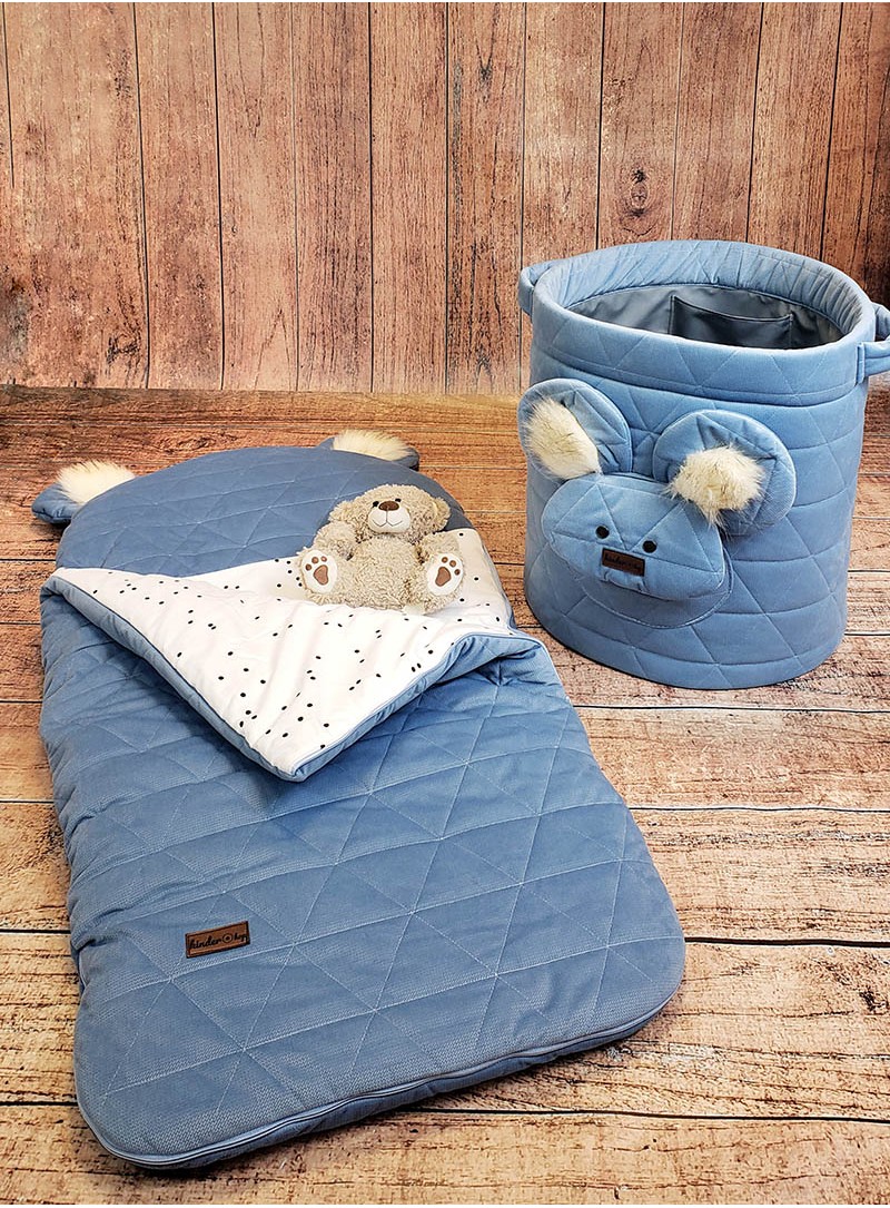 Teddy Toy basket Triangles Jeans