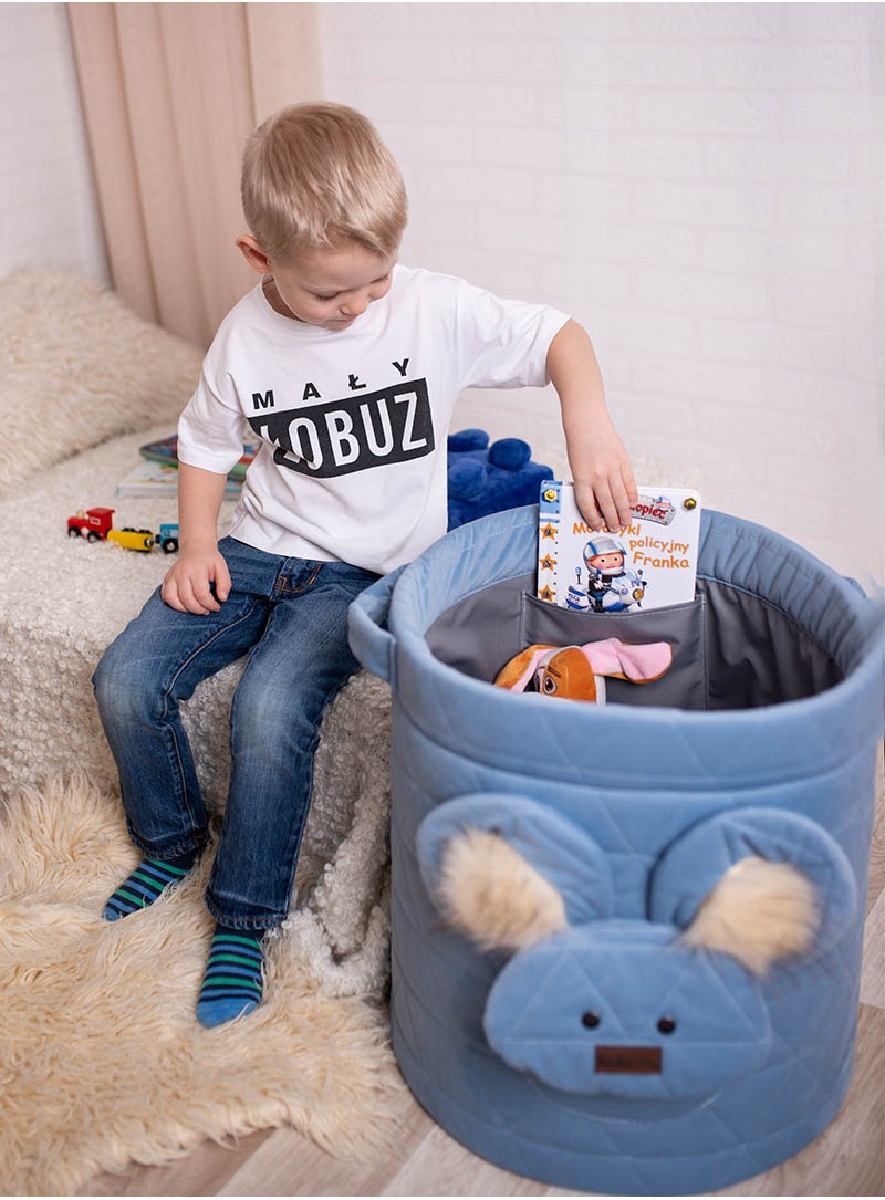 Teddy Toy basket Triangles Jeans