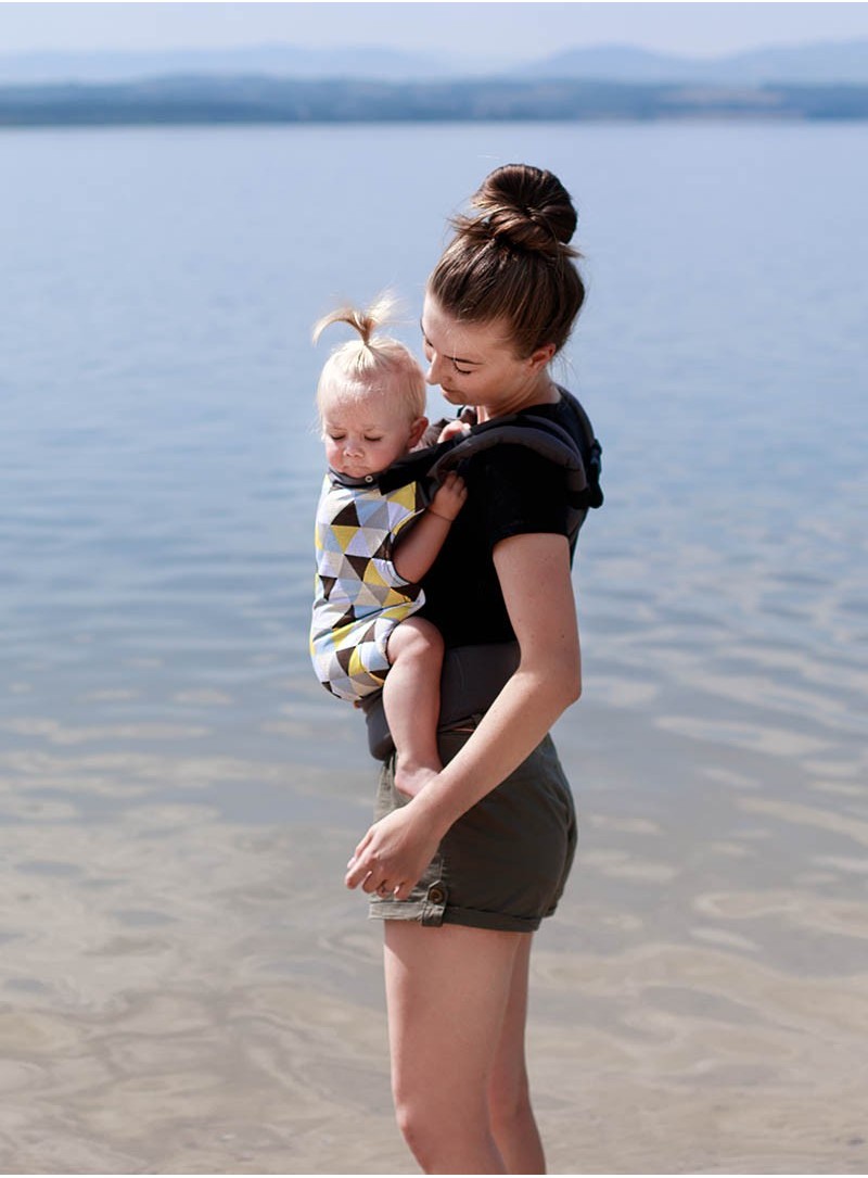 Basic Carrier: Yellow Triangles, 100% cotton