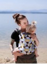 Babytrage Basic: Yellow Triangles, 100% baumwolle