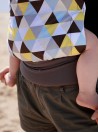 Basic Carrier: Yellow Triangles, 100% cotton