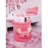 Teddy Toy basket Hearts Strawberry