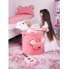 Teddy Toy basket Hearts Strawberry