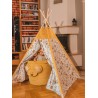 Kosz na zabawki Teddy Triangles Mustard