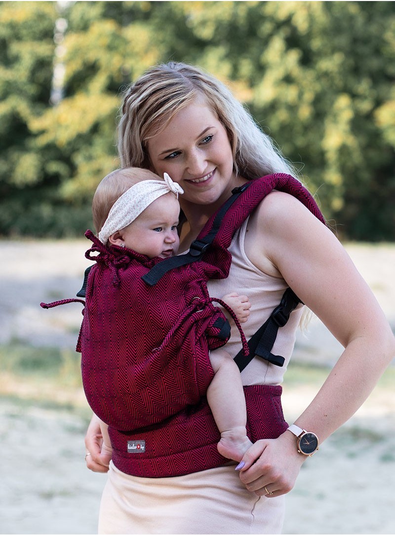 Babytragen Multi Soft: Diamond Maroon, 100% Baumwolle, Jacquardstoff