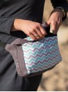 Nerka biodrowa Turquoise Zig Zag