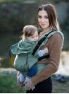 Multi Grow Carrier: Little Herringbone Turquoise, 100% cotton, jacquard
