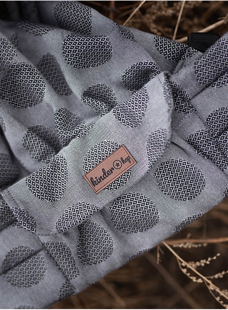 Nosidełko Multi Grow: Dots Light Grey, 100% bawełna, żakard