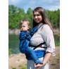 Multi Grow Carrier: Dots Light Blue, 100% cotton, jacquard