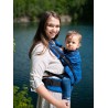 Multi Grow Carrier: Dots Light Blue, 100% cotton, jacquard