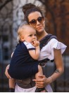 Multi Grow Carrier: Diamond Dark Blue, 100% cotton, jacquard