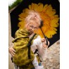 Multi Grow Carrier: Dots Yellow, 100% cotton, jacquard